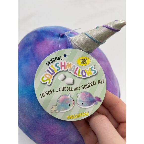 Squishmallows Kelly Toys Hallie The Narwhal 11.5 inches Plush Stuffed Toy NEW - Picture 12 of 12